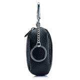 Men's Soft Leather Key Holder with Keychain Ring