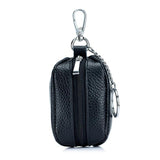 Men's Soft Leather Key Holder with Keychain Ring