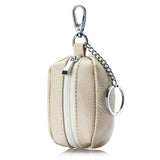 Men's Soft Leather Key Holder with Keychain Ring