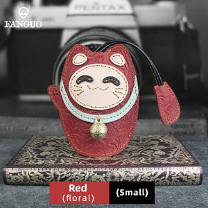 Men's Leather Smart Key Holder Housekeeper Key Case Keychain Key Pouch