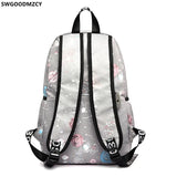 Unisex School Notebook Men Handbag Backpack for Boys