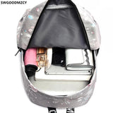 Unisex School Notebook Men Handbag Backpack for Boys