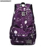 Unisex School Notebook Men Handbag Backpack for Boys