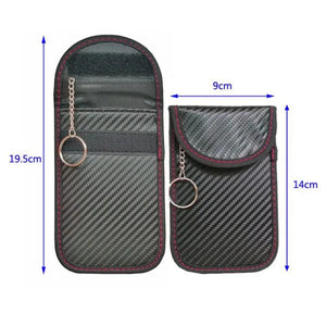 RFID Signal Blocking Car Key Wallet Bag Anti-Theft Keyless Entry Pouch