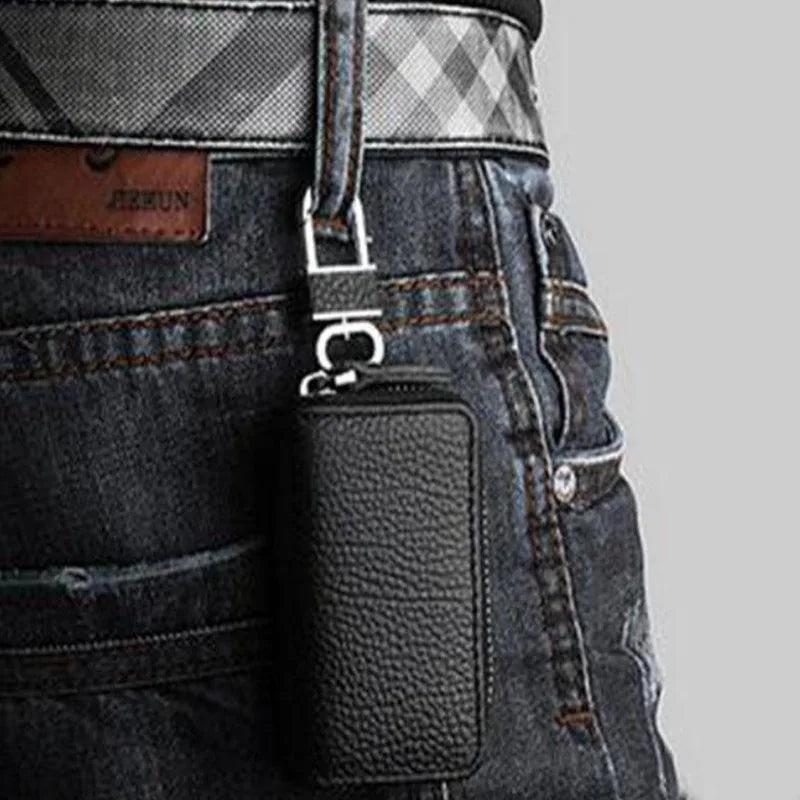 PU Leather Key Fob Holder Bag Cover Pouch Key Wallet Case Keychain For Car