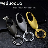 Weduoduo Metallic Key Holders Double Ring Key Wallets