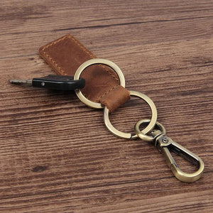 Metallic Key Wallets Keychain Leather Key Organizer Holder Mini