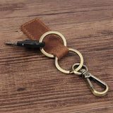 Metallic Key Wallets Keychain Leather Key Organizer Holder Mini