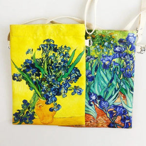 Student Tutoring Bag Canvas Portable Junior High School Cartoon Art Handbag