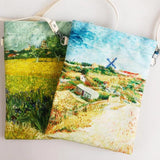 Student Tutoring Bag Canvas Portable Junior High School Cartoon Art Handbag