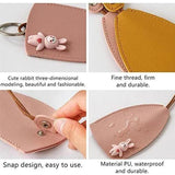 Geestock Rabbit Cat Key Bag Leather Key Wallet Keychain Pouch