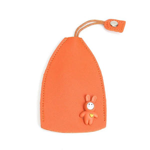 Geestock Rabbit Cat Key Bag Leather Key Wallet Keychain Pouch