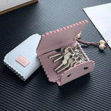 Foldable Key Wallet Unisex Patchwork Car-key Holder Housekeeper Keychain