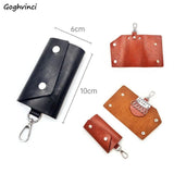 Unisex Leather Key Wallets Holder Retro Advanced Pouch