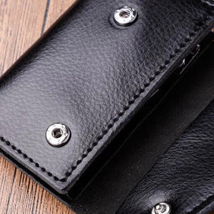 Leather Key Wallets Unisex Men Keychain Holder Organizers Case Mini Pouch