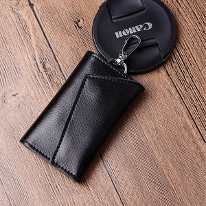 Leather Key Wallets Unisex Men Keychain Holder Organizers Case Mini Pouch
