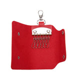 Unisex PU Leather Key Holder Case Bag Keychain Wallet Organizer Manager