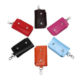 Unisex PU Leather Key Holder Case Bag Keychain Wallet Organizer Manager
