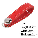 Leather Car Key Pouch Bag Case Holder Chain Organizer