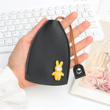 4pcs Cartoon Keys Holder Cases PU Key Bags Large Capacity Unisex Christmas