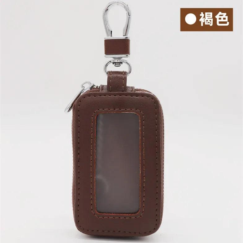 Cow Leather Car Key Bag Multi-function Large Capacity Car Key Case