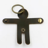 Leather Unisex Keychain Car Key Wallets Zipper Keychain Purse