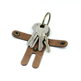 Leather Unisex Keychain Car Key Wallets Zipper Keychain Purse