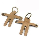 Leather Unisex Keychain Car Key Wallets Zipper Keychain Purse