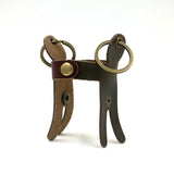 Leather Unisex Keychain Car Key Wallets Zipper Keychain Purse