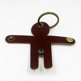 Leather Unisex Keychain Car Key Wallets Zipper Keychain Purse