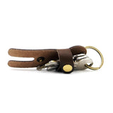 Leather Unisex Keychain Car Key Wallets Zipper Keychain Purse