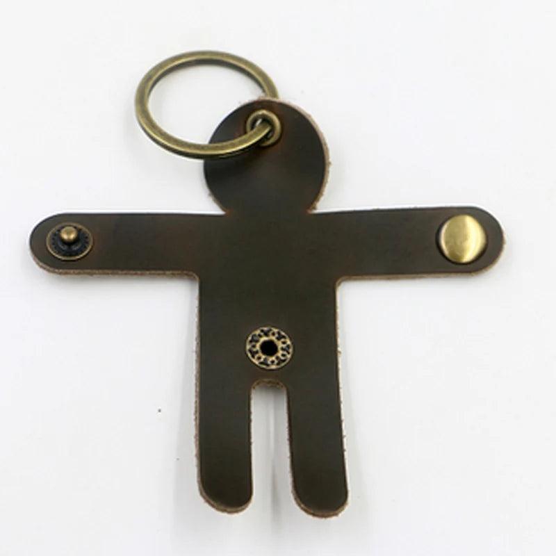 Leather Unisex Keychain Car Key Wallets Zipper Keychain Purse