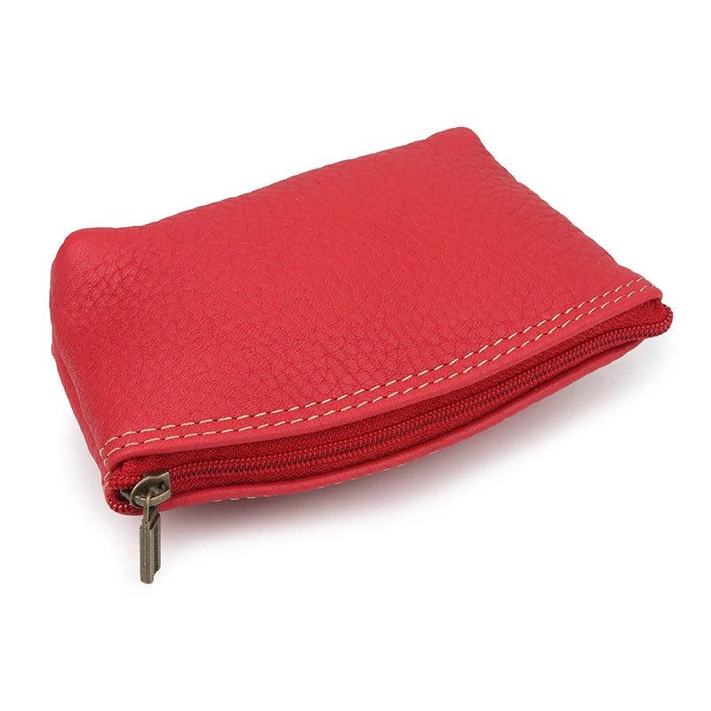 Leather Key Wallet Multi-function Housekeeper High Zipper Purse