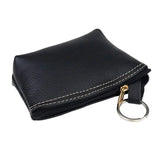 Leather Key Wallet Multi-function Housekeeper High Zipper Purse