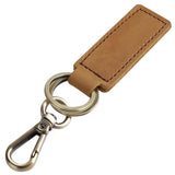 Stylish Leather Keychain Clip Accessory Gift for Easy Key Attachment