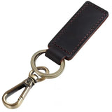 Stylish Leather Keychain Clip Accessory Gift for Easy Key Attachment