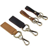 Stylish Leather Keychain Clip Accessory Gift for Easy Key Attachment