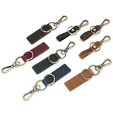 Stylish Leather Keychain Clip Accessory Gift for Easy Key Attachment