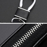 Patchwork Key Wallets Vintage Holder Cases Zipper Keychains Organizer