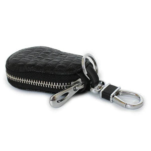 Key Holder Wallet PU Leather Unisex Solid Key Organizer