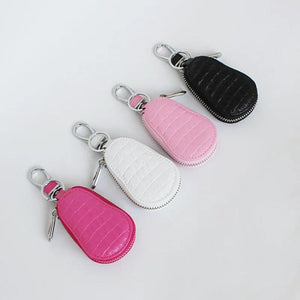 Key Holder Wallet PU Leather Unisex Solid Key Organizer