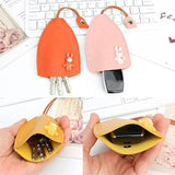 Cartoon Leather Key Bag Large Capacity Car Key Case