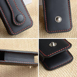 Leather Key Case Holder Car Keychain Storage Bag