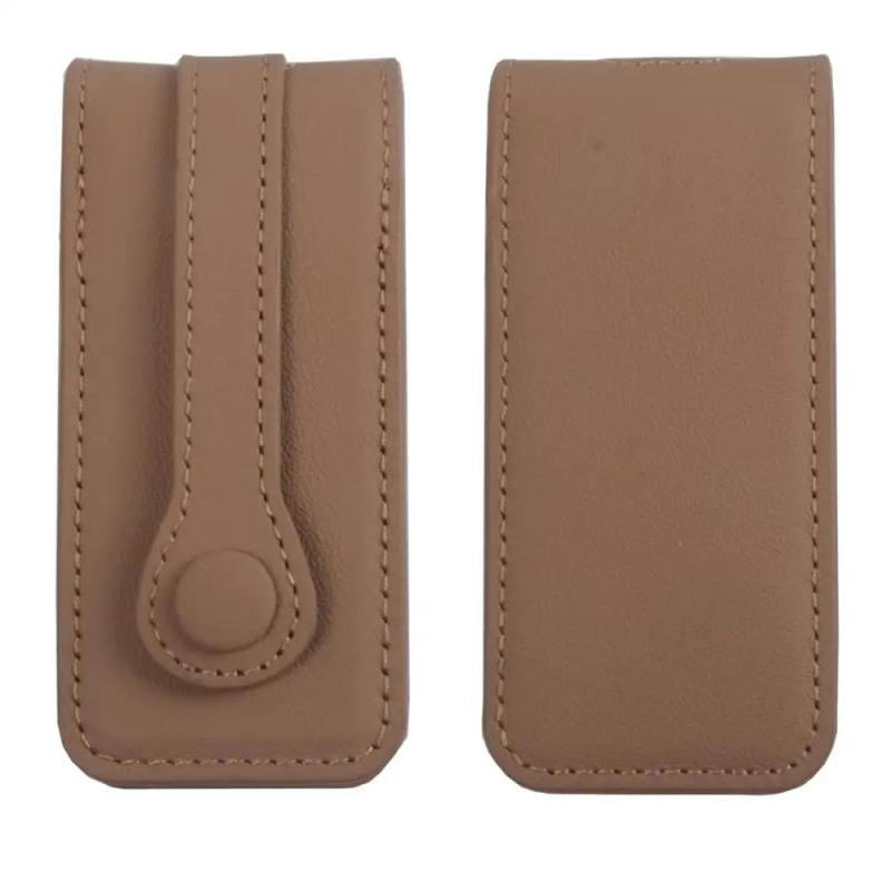 Leather Key Case Holder Car Keychain Storage Bag