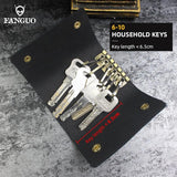 Portable Leather Key Holder Bag Unisex Wallet Cover Mini Key Wallet