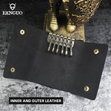 Portable Leather Key Holder Bag Unisex Wallet Cover Mini Key Wallet