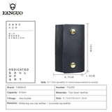 Portable Leather Key Holder Bag Unisex Wallet Cover Mini Key Wallet