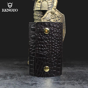 Portable Leather Key Holder Bag Unisex Wallet Cover Mini Key Wallet