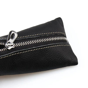 High Key Holder Purse Solid Pattern Key Pouch Leather Bag