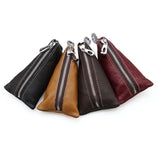 High Key Holder Purse Solid Pattern Key Pouch Leather Bag